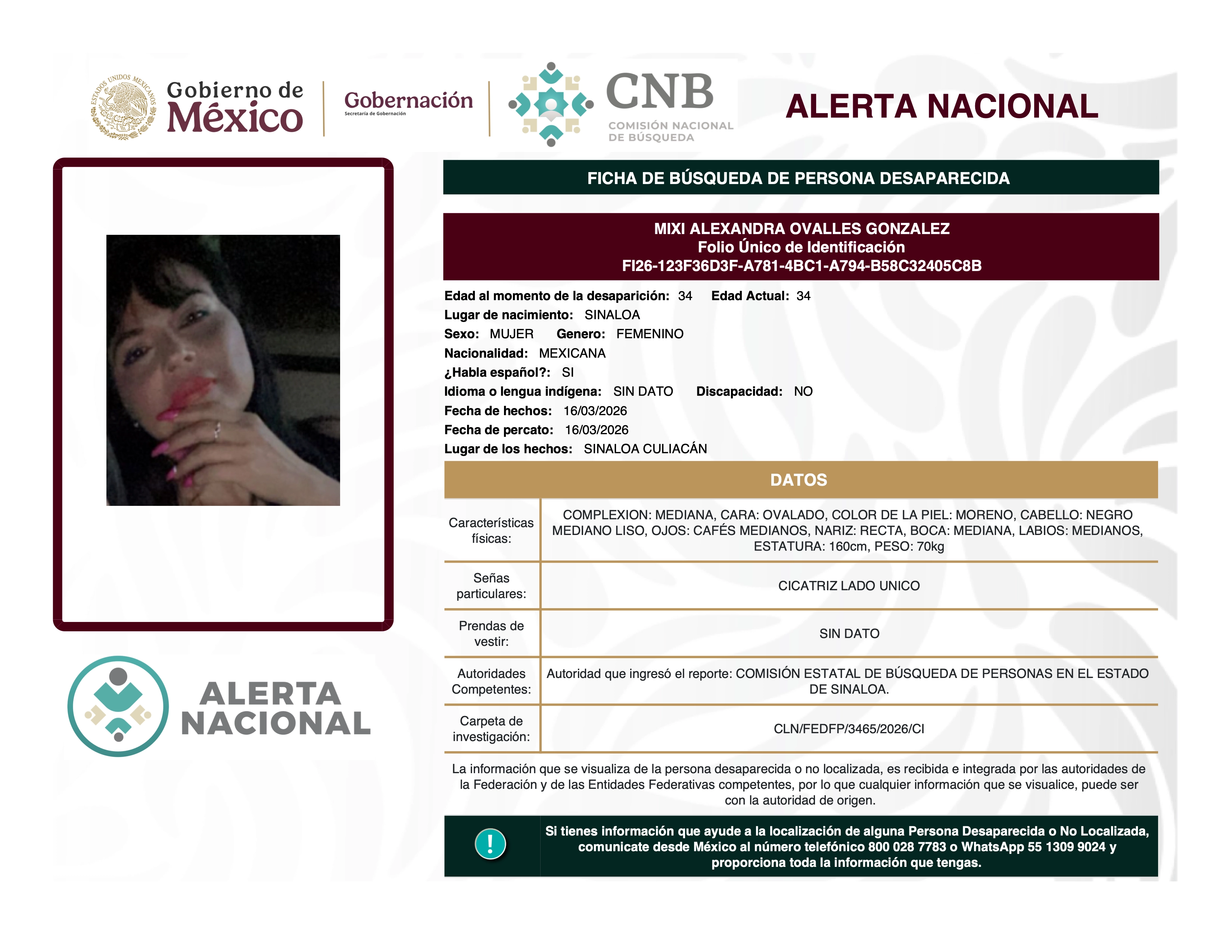 MIXI ALEXANDRA OVALLES GONZALEZ